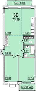 Планировка 3Б