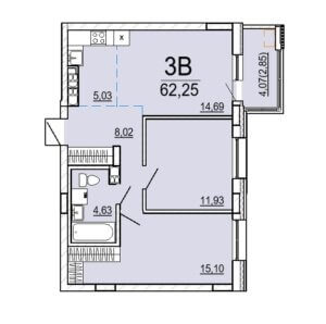 Планировка 3В