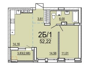 Планировка 2Б-1