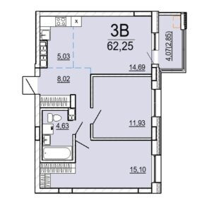 Планировка 3В