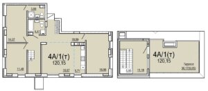 Планировка 4А-1(т)
